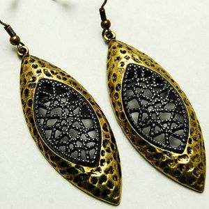 Textured Filigree Drop Earrings